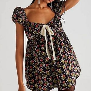 Free People Gaia Floral Tunic